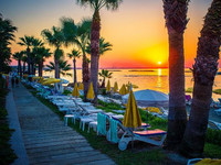 Закат на Кипре